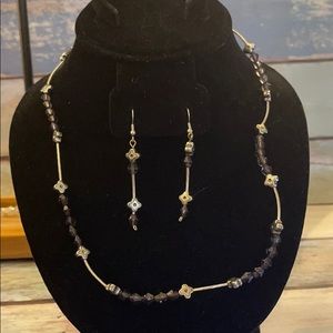 Costume jewelry6NWOT faux crystal necklace&earring